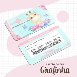 Cartão Sus Girafinha Baby 18 Cartão Sus Girafinha Baby