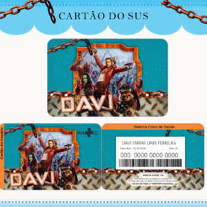 Cartão Sus Guardiões da Galáxia - Arquivo Digital