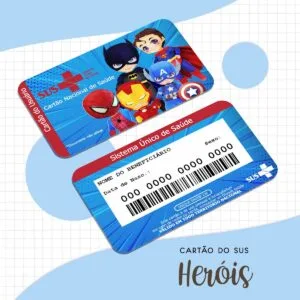 Cartão Sus Heróis 32 Cartão Sus Heróis