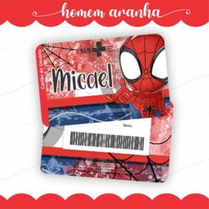 Cartão Sus Homem Aranha