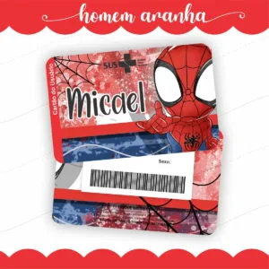 Cartão Sus Homem Aranha 29 Cartão Sus Homem Aranha