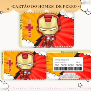 Cartão Sus Homem De Ferro 14 Cartão Sus Homem De Ferro