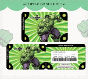 Cartão Sus Hulk