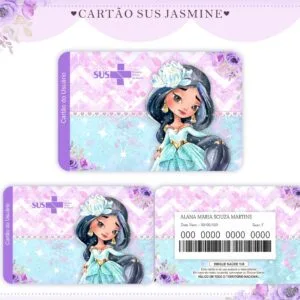 Cartão Sus Jasmine Roxo 4 Cartão Sus Jasmine Roxo