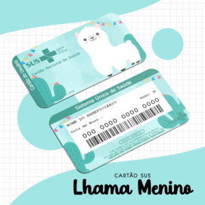 Cartão Sus Lhama Menino - Arquivo Digital