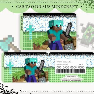 Cartão Sus Minecreft