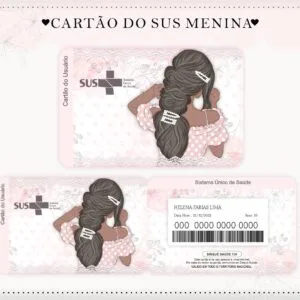 Cartão Sus Mocinha 1 34 Cartão Sus Mocinha 1