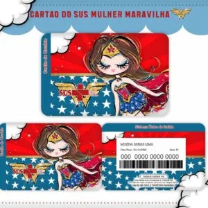 Cartão Sus Mulher Maravilha 22 Cartão Sus Mulher Maravilha
