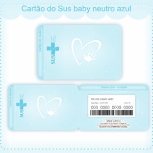 Cartão Sus Neutro Azul - Arquivo Digital