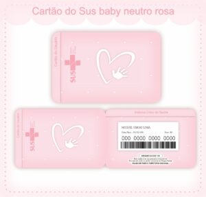 Cartão Sus Neutro Rosa