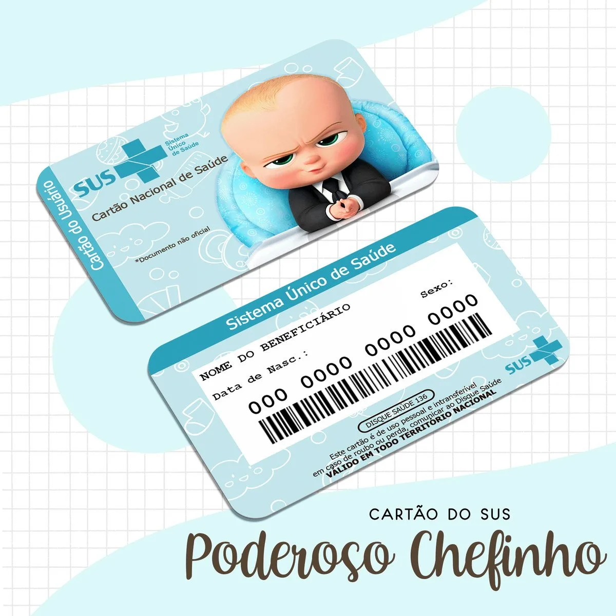 Cartão Sus O Poderoso Chefinho 1 Cartão Sus O Poderoso Chefinho