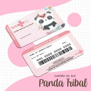 Cartão Sus Panda Tribal