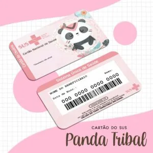 Cartão Sus Panda Tribal 19 Cartão Sus Panda Tribal