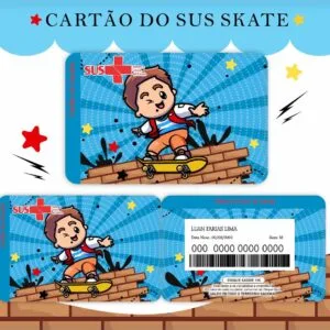Cartão Sus Skate 24 Cartão Sus Skate