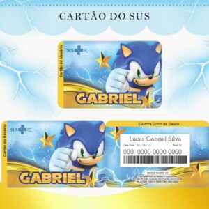 Cartão Sus Sonic - Arquivo Digital 10 Cartão Sus Sonic - Arquivo Digital