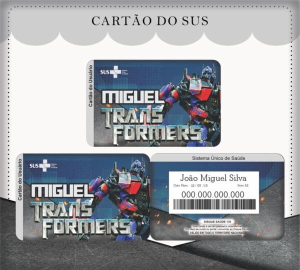 Cartão Sus Transformes