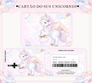 Cartão Sus Unicórnio Aquarelado