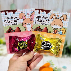 Cartões Bombons Páscoa - Arquivo Digital