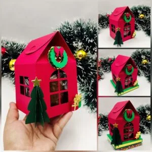 Casinha para Panetone - pdf e Studio 8 Casinha para Panetone - pdf e Studio