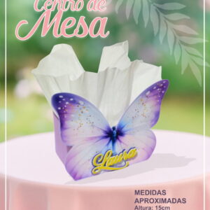Centro de Mesa Borboleta Lilás - Studio e pdf 29 Centro de Mesa Borboleta Lilás - Studio e pdf