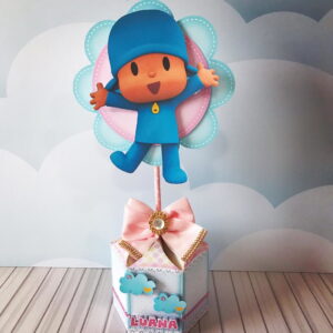 Centro De Mesa Pocoyo Rosa- Arquivo Digital