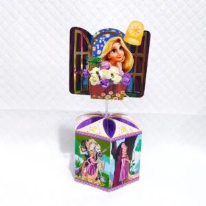 Centro de Mesa Rapunzel Enrolados 25 Centro de Mesa Rapunzel Enrolados