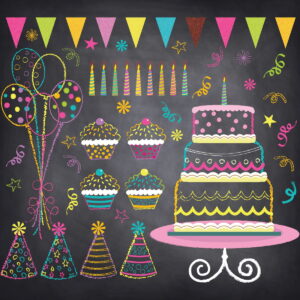 Chalkboard Aniversário - Arquivo Digital 29 Chalkboard Aniversário - Arquivo Digital
