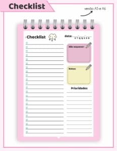 Checklist Cute