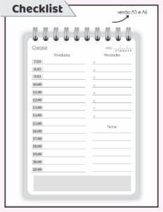 Checklist Homem