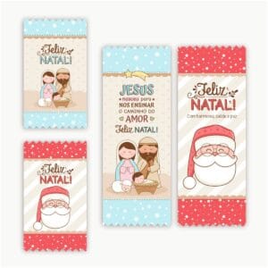 Chocolates Barra 90g e Kitkat Natal