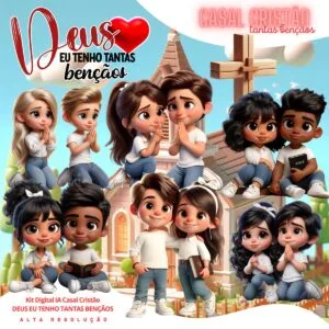 Cliparts Casal Cristão Imagens Png 3D Cute Namorados