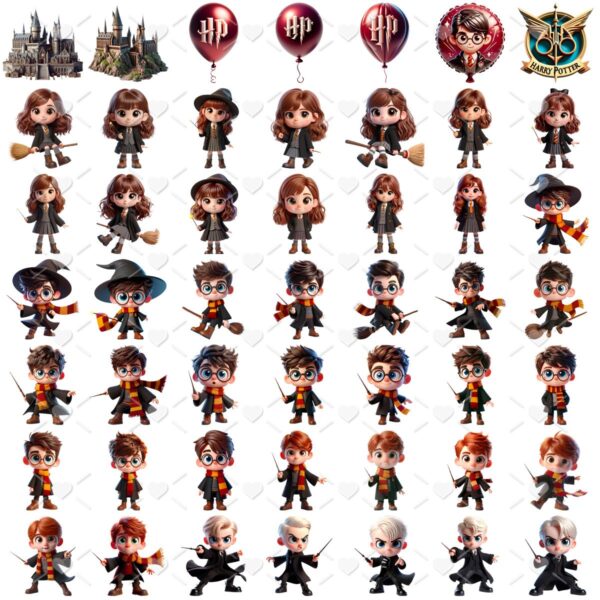 Cliparts Harry Potter Baby Imagens Png 3D Cute