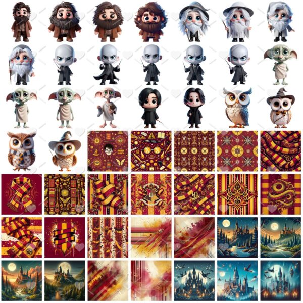 Cliparts Harry Potter Baby Imagens Png 3D Cute