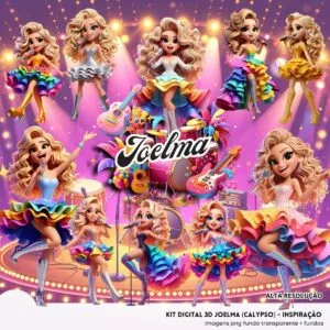 Cliparts Joelma Calypso Imagens Png 3D Cute Bonequinha 10 Cliparts Joelma Calypso Imagens Png 3D Cute Bonequinha