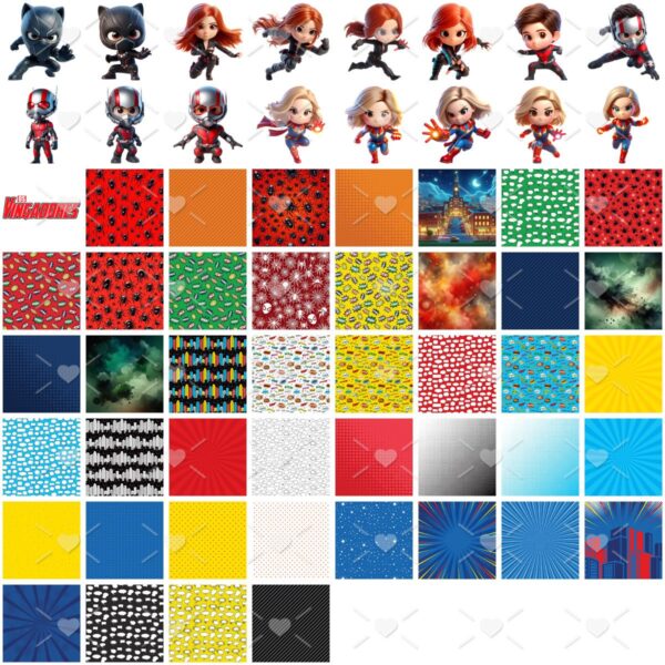 Cliparts Vingadores Png Imagens Baby 3D Cute Bebês