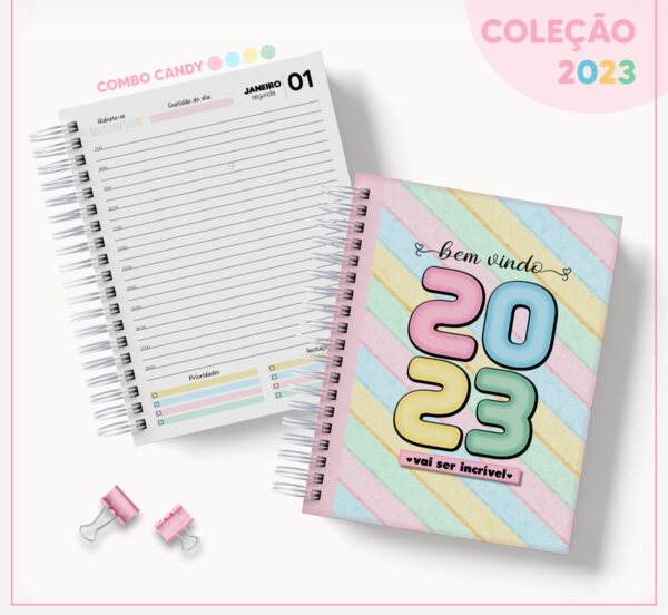 Coleção Agendas Candy - Datada 2023