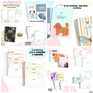 Coleção Agendas Escolares Neutras - Arquivo Digital