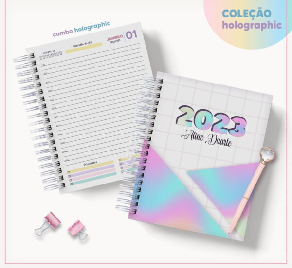 Coleção Agendas Holographic - Datada 2023