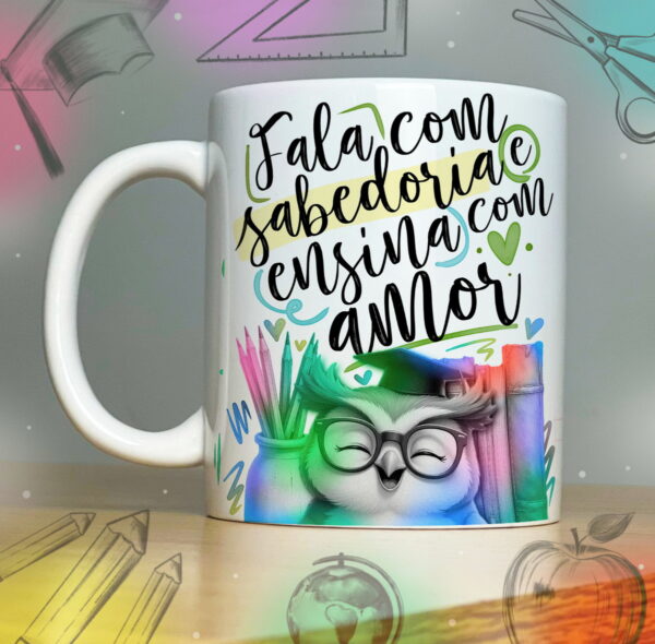 Coleção Artes para Sublimação Caneca Prof