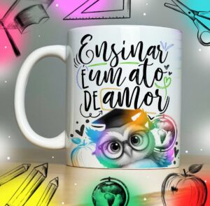 Coleção Artes para Sublimação Caneca Prof