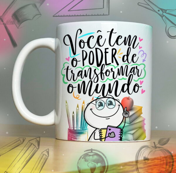 Coleção Artes para Sublimação Caneca Prof