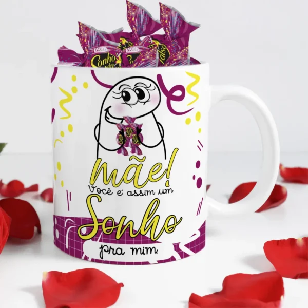 Coleção de Arte para Caneca Dia das Mães - Flork Chocolate