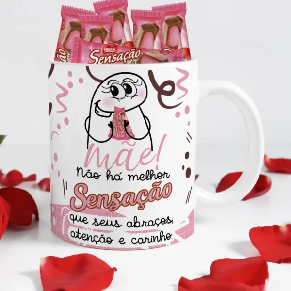 Coleção de Arte para Caneca Dia das Mães - Flork Chocolate