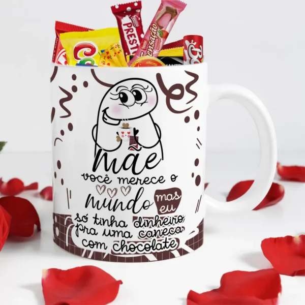 Coleção de Arte para Caneca Dia das Mães - Flork Chocolate