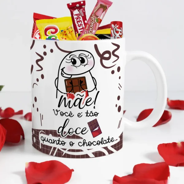 Coleção de Arte para Caneca Dia das Mães - Flork Chocolate