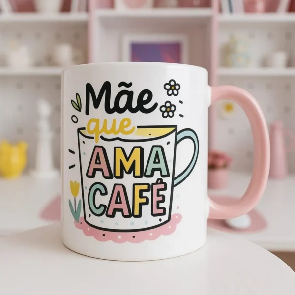 Coleção de Designs para Canecas do Dia das Mães em JPG