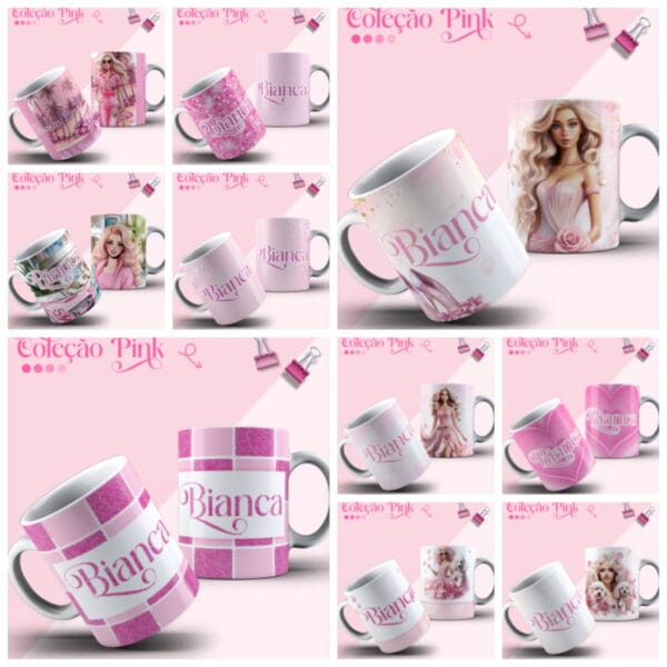 Coleção Encadernação Pink