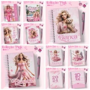 Coleção Encadernação Pink