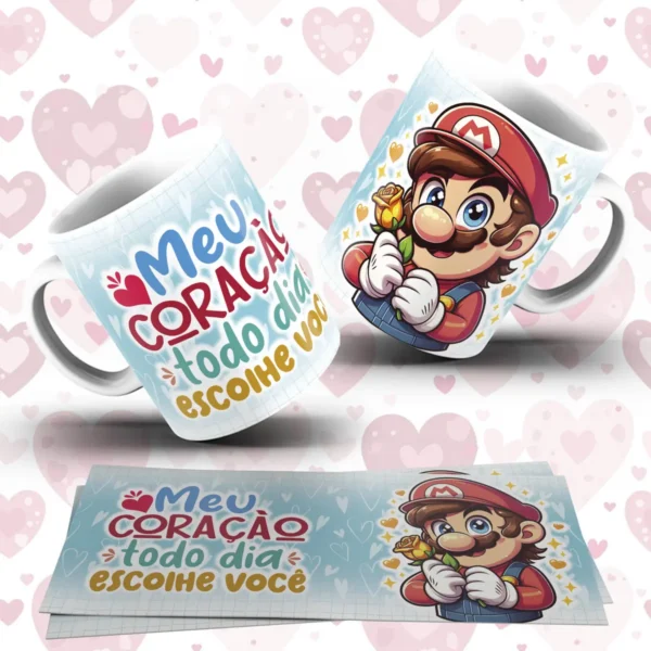 Coleção Exclusiva de Artes para Caneca Dia dos Namorados