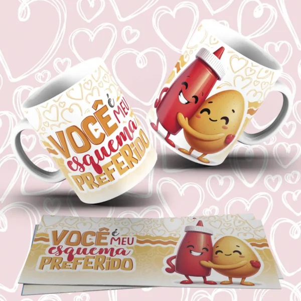 Coleção Exclusiva para Canecas de Dia dos Namorados